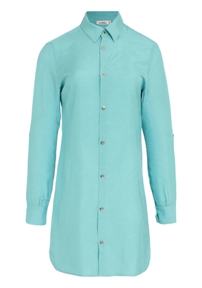 Amir Slama long-sleeve shirt dress - Blue