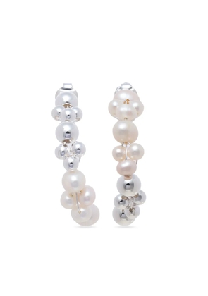 Completedworks pearl-embellished drop earrings - Silver