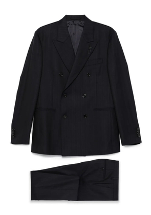 Lardini double-breasted pinstripe suit - Blue