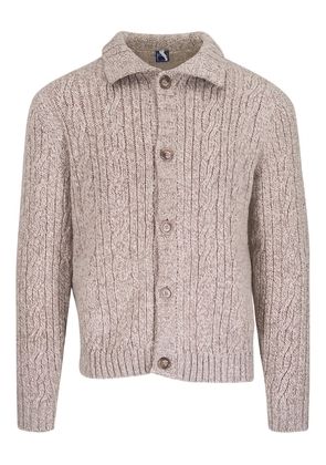 Fedeli cable-knit buttoned cardigan - Neutrals