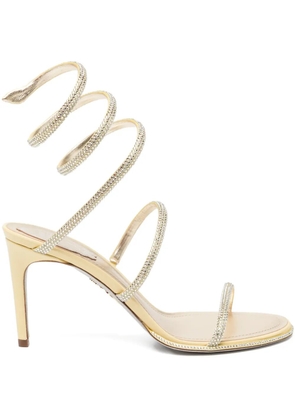 René Caovilla 105mm Cleo sandals - Yellow