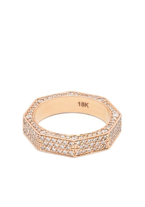 SHAY 18K rose gold diamond ring - Pink