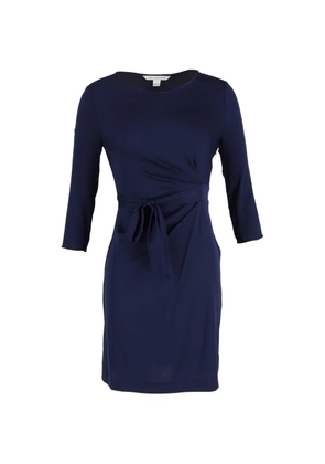 Diane Von Furstenberg Vintage mini bow-waist dress - Blue