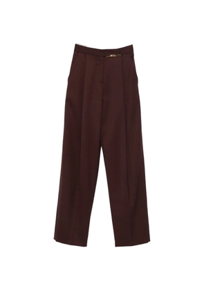 Elisabetta Franchi pleated-front tailored trousers - Brown