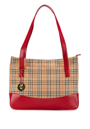 Burberry Pre-Owned 2000-2024 Haymarket Check Canvas tote bag - Brown
