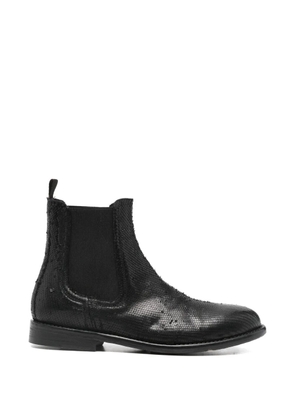SOMMET textured chelsea boots - Black