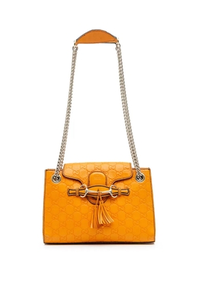 Gucci Pre-Owned 2016-2024 Small Guccissima Emily shoulder bag - Orange