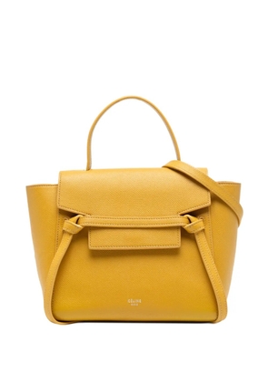 Celine Pre-Owned 2018 Nano Grained Calfskin Belt Bag satchel - Yellow