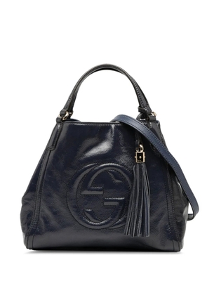 Gucci Pre-Owned 2000-2015 Small Patent Soho satchel - Blue