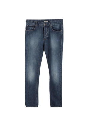Bottega Veneta Pre-Owned washed-effect low-rise jeans - Blue