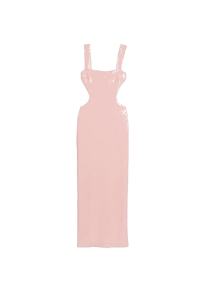 TWENTY FOURHAITCH side-cut-out maxi dress - Pink