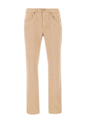 JECKERSON John five-pocket logo-patch jeans - Neutrals