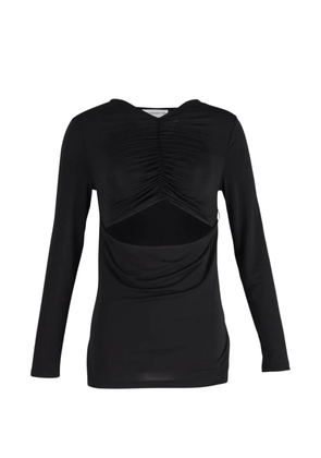 Victoria Beckham Cutout ruched top - Black