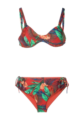 Lygia & Nanny Marcela floral-print bikini - Red