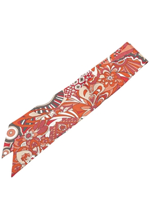 Hermès Pre-Owned 2000-2020 L Ivresse De L Infini Silk Twilly Scarf scarves - Orange
