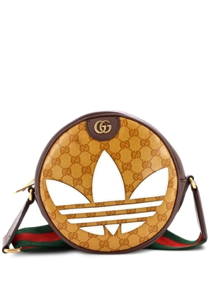 Gucci Pre-Owned x adidas Ophidia Round Crossbody Bag GG Coated Canvas Small shoulder bag - Brown