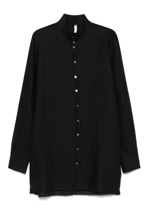 Label Under Construction linen shirt - Black