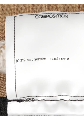 CHANEL Pre-Owned 1986-1988s striped dress - Brown