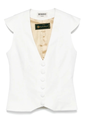 BATAKOVIC Belgrade wool waistcoat - White