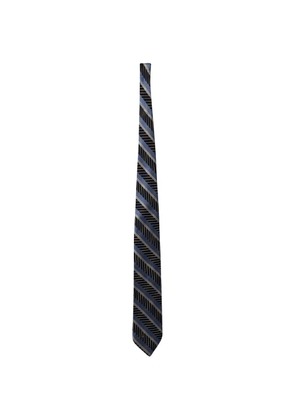 Mario Valentino Vintage diagonal-stripe tie - Blue