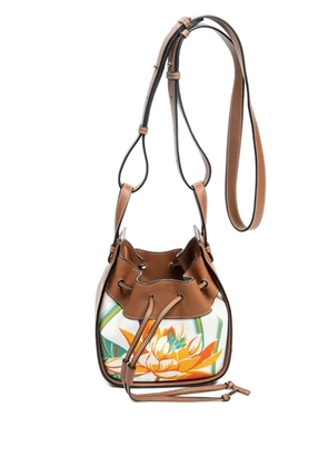 Loewe Pre-Owned x Paula Ibiza mini Hammock bucket bag - Neutrals