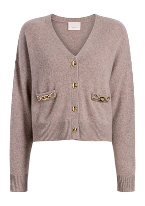 Cinq A Sept Kavita chain-cashmere cardigan - Brown