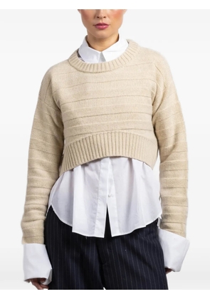 Jejia crop sweater - Neutrals