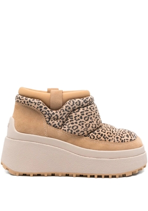 Ash 70mm Onyx leopard-print platform boots - Brown