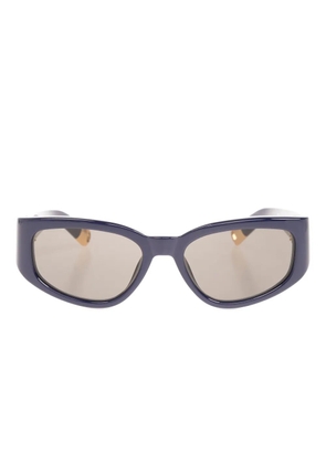 Jacquemus logo-print sunglasses - Blue