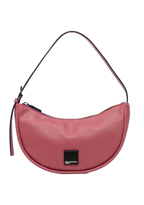 Karl Lagerfeld Jeans KLJ logo half-moon shoulder bag - Pink