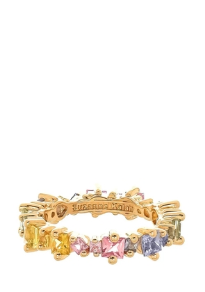 Suzanne Kalan 18kt yellow gold sapphire band ring