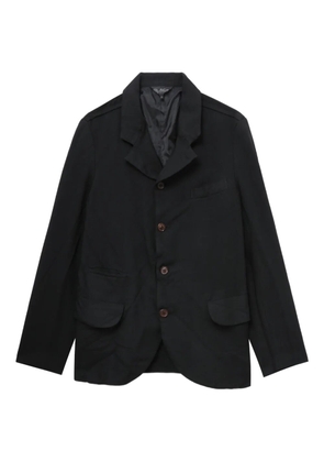 Black Comme Des Garçons pocket button blazer