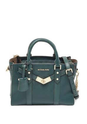 Michael Kors Vintage logo-lettering leather tote bag - Green