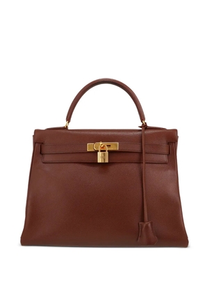 Hermès Pre-Owned 1996 Kelly 32 Courchevel leather tote bag - Brown