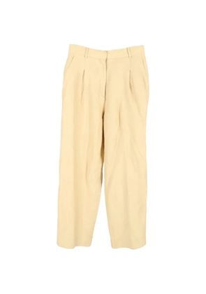 SANDRO wide-leg cotton trousers - Neutrals