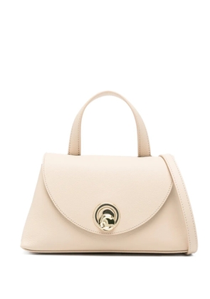 Coccinelle small Nika leather tote bag - Neutrals