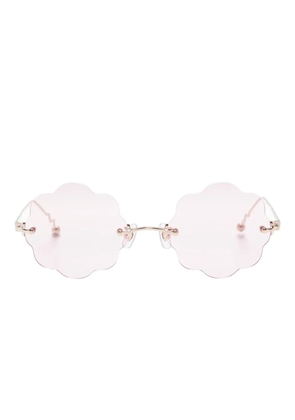 Megane and Me flower-shaped sunglasses - Gold