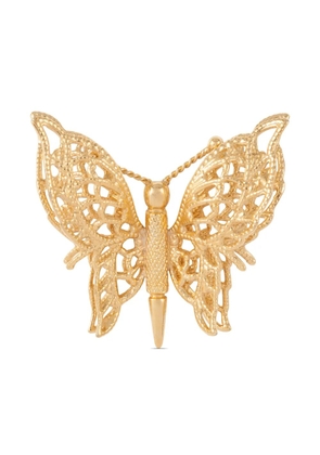 Susan Caplan Vintage 1970s pre-owned Monet butterfly brooch - Gold