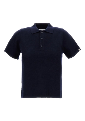 extreme cashmere short-sleeve polo shirt - Blue