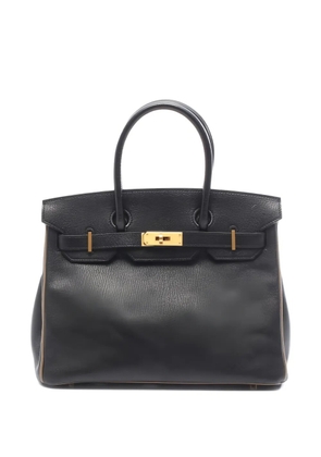 Hermès Pre-Owned 2018s Birkin 30 gold hardware tote bag - Black