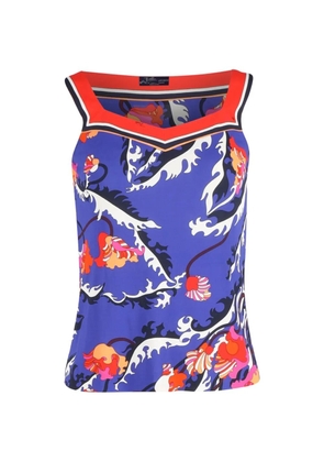 PUCCI Pre-Owned printed sleeveless blouse - Blue