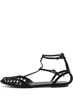Giuseppe Zanotti Vintage pre-owned strappy cut-out flat sandals - Black