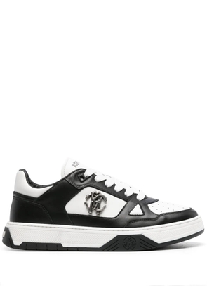 Roberto Cavalli RC-plaque leather sneakers - Black