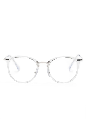 Ray-Ban transparent-frame glasses - White