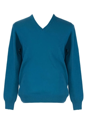 LOJA DAS MEIAS v-neck longsleeve sweater - Blue