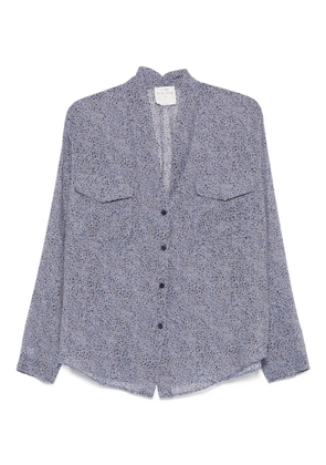 Forte Forte printed pocket shirt - Blue