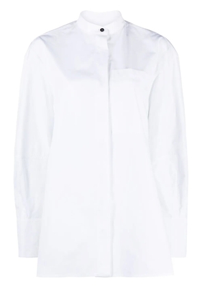 Jil Sander band-collar cotton shirt - White
