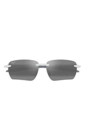 Maui Jim Ho’okipa Ultra G rectangle-frame rimless sunglasses - White