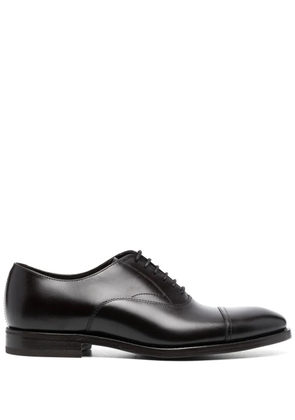 Henderson Baracco polished-finish leather Oxford shoes - Black
