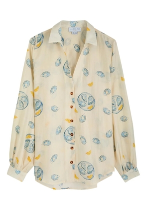 NEVER FULLY DRESSED Oyster Miley button shirt - Neutrals